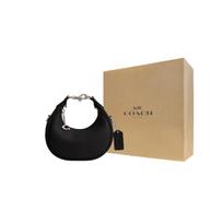 COACH JONIE Karvės odos peties rankinė, įstrižainės rankinė, rankinė Mini moteriška juoda Gift Box Set (Basic Set + Yellow Gift Box) juoda
