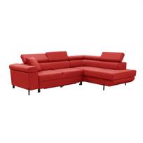 Kampinė sofa su miegojimo funkcija EDI, raudona, Dešininis variantas