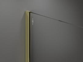 Mexen Kioto dušo sienelė Walk-in 180 x 120 cm, permatoma, auksinė - 800-180-202-50-00-120