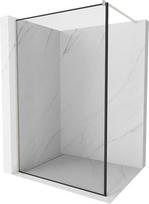Mexen Kioto dušo siena Walk-in 150 x 200 cm, juodas rėmelis 8 mm, šlifuotas nikeliu - 800-150-101-97-70