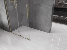 Mexen Velar L stumdomoji dušo sienelė Walk-in 100 x 200 cm, permatoma 8 mm, auksinė - 871-100-003-03-50