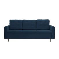 Trivietė sofa-lova su miegojimo funkcija Guest, tamsiai mėlyna