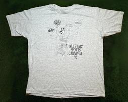 Vintage 90’s T-Shirt All Star Sports Carnival Single Stitch Made USA XL So Cal 2XL