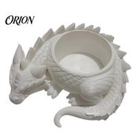 Fantasy Dragon Plant Pot 3D Printed Flower Pot, Fairy Tale Style Dragon-Shaped Planter with Breathable Design, Small Container for Home Decor Red balta