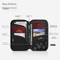 Tomtoc Passport Holder, Document Organizer, Large Capacity Travel Card Holder, RFID Anti-Theft Wallet, Water-Resistant T03