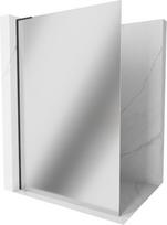 Mexen Kioto L dušo pertvara Walk-in 120 x 200 cm, veidrodis, juoda - 800-120-103-70-50, 120 x 200 cm