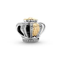 Pandora Two-tone crown charm 799340C00 sidabras