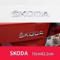AWLV7 For Skoda FABIA KAMIQ KAROQ KODIAQ OCTAVIA RAPID SUPERB YETI Car Trunk Letters Emblem Logo Sticker Front Rear Badge Accessories