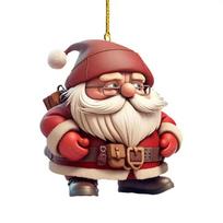 Colorful Cartoon Santa Acrylic Car Ornament For Charming Holiday Decor Accessories balta
