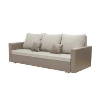 Trivietė sofa su miegojimo funkcija EKO, smėlio spalvos