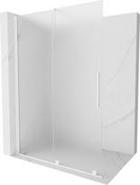 Mexen Velar stumdomas dušo stovas Walk-in 140 x 200 cm, šalna 8 mm, baltas - 871-140-000-33-20, 140 x 200 cm