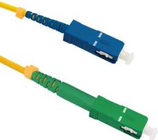 „Qoltec“ optinio pluošto jungiamasis kabelis SC/APC – SC/UPC | Vienmodis | 9/125 | G652D | Simplex | 10 m