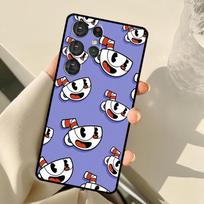 Mielas žaidimas Cuphead Samsung Galaxy S21 S22 Ultra Note 20 S8 S9 S10 Plus Note 10 Plus S20 FE telefono dėklas Galaxy S8
