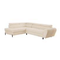 Kampinė sofa su miegojimo funkcija Tymon, smėlio spalvos, Kairinis variantas