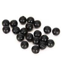 50 vnt Silikoninis žūklės karoliukas 6mm/8mm apvalus plastikinis karoliukas Karpių žvejybos įrankių priedas 8mm(50pcs) juoda