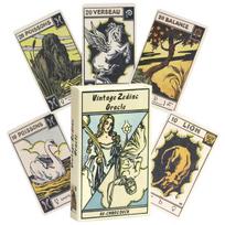 Astrologinė Zodiako Tarot Kortų Denelis,  Le Tarot Astologique  Tarot Kortelė 10.3*6cm 48 Vnt. Orakulo Kortos