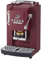 Kavos kapsulinis aparatas Faber Pro Deluxe vyšninės raudonos spalvos su chromu, 1,3 l, ESE 44 mm