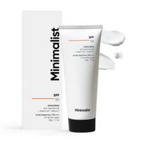 Minimalistinis apsauginis kremas nuo saulės SPF 50 PA++++ Lengvas kremas su multivitaminais veidui ir kūnui, 50g, 1 vnt. white