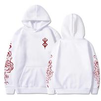 Anime Berserk Acid Hoodies Printed Vyriški Moteriški Madingi Ilgomis rankovėmis Harajuku Goth Drabužiai Estetiški Gatvės Aprangos Megztinis Oversized S