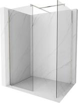 Mexen Kioto dušo sienelė Walk-in 145 x 90 cm, skaidri, šlifuotas nikelis - 800-145-202-97-00-090