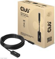 Club3D kabelis CAC-1536 USB-C į USB 5m 10Gbps M/F, duomenų ir energijos perdavimas