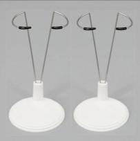 2Pcs Action Figure Stand Plastic Doll Display Stand Doll Bracket Support Adjustable Doll Stand for Fits 15-60cm Bear Dolls Toy for doll 11-17cm