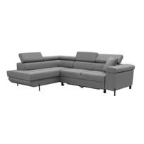 Kampinė sofa su miegojimo funkcija EDI, pilka