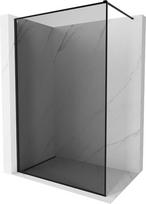 Mexen Kioto-XF dušo sienelė Walk-in su rėmeliu 130 x 202 cm, grafitas 10 mm, juoda - 800-130-104-70-40-X