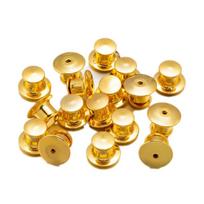 10/30/50 Pieces Locking Pin Backs Metal Pin Backs Locking Pin Keepers Locking Clasp For DIY Enamel Brooch Badge Jewelry Making 10 PCS auksas