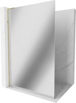 Mexen Kioto L Dušas siena Walk-in 90 x 200 cm, veidrodis, auksinis - 800-090-103-50-50