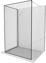 Mexen Kioto dušo sienelė Walk-in 130 x 120 cm, juodas rėmelis, chromas - 800-130-212-01-70-120