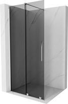 Mexen Velar stumdomoji dušo sienelė Walk-in 85 x 200 cm, grafitas 8 mm, chromas - 871-085-000-43-01, 85x200 cm