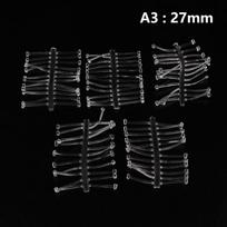 120Pcs/5Sheet Carp Fishing Hair Rig Fishing Bait Stop Rig Stoppers Clear Color Boilie Inserts Fishing Tools as the picture