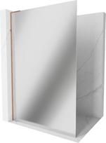 Mexen Kioto L dušo siena Walk-in 100 x 200 cm, veidrodis, rožinis auksas - 800-100-103-60-50