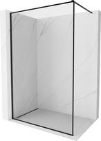 Mexen Kioto-F dušo sienelė Walk-in su rėmu 160 x 202 cm, skaidri 8 mm, juoda - 800-160-104-70-00