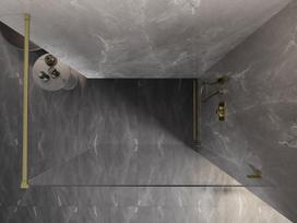 Mexen Lunar dušo sienelė Walk-in dešinė 60 x 200 cm, permatoma 8 mm, auksinė šlifuota - 830-060-000-55-00-P