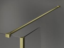 Mexen Kioto dušo siena Walk-in 105 x 30 cm, skaidri, auksinė šepečiuota - 800-105-212-55-00-030