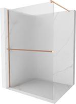 Mexen Kioto+ dušo sienelė su lentyna Walk-in 70 x 200 cm, dryžuotas, šepečiu šlifuotas varis - 800-070-121-65-09, 70 x 200 cm