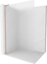 Mexen Kioto L Dušo sienelė Walk-in 100 x 200 cm, matinė, šlifuotas varis - 800-100-103-65-30, 100 x 200 cm