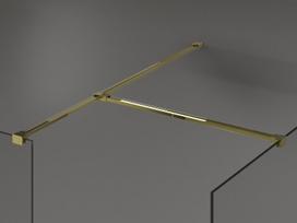 Mexen Kioto dušo sienelė Walk-in 140 x 115 cm, skaidrus, auksinė - 800-140-202-50-00-115