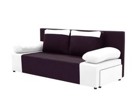 Trivietė sofa su miegojimo funkcija Soni, burgundiška/balta