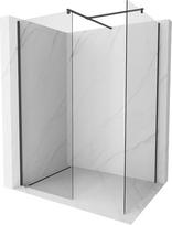 Mexen Kioto Dušo sienelė Walk-in 110 x 75 cm, skaidri, juoda - 800-110-202-70-00-075