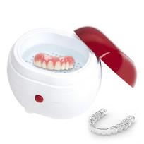 Automatic Denture Cleaning Case, Portable Retainer Cleaner Case, Denture Case With Filter, Effortlessly Clean white