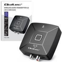„Qoltec“ belaidis garso siųstuvas-imtuvas „HiFi Home&Car“ | „Bluetooth“ 6.0 | NFC | 2 x RCA | 1 x AUX „MiniJack“ 3,5 mm | Mikrofonas