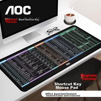 AOC Gaming Long Quick-Access Mouse Pad, Extra Large 800*300*3mm Thickened with Locked Edges, Office Keyboard Computer Desk Pad M213/93 Black