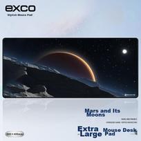 Mars Fire Weasel Mouse Pad, Extra Large Size, Locking Edge Desk Mat, 900*400mm, Cartoon Anime Design, for Laptop, Office, Student, Keyboard Pad, 0137