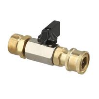 M22-14/15MM Adapter Pressure Washer Ball Valve  For Pressure Washer Hose Brass valves