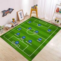 Futbolo lauko rašto kilimas svetainei, miegamajam, vaikų žaidimų zonai, sportinis grindų kilimėlis, neslystantis durų kilimėlis. Tinka namų dekoravimui 40cmX60cm