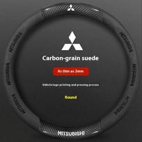 cwnqah1 cwmvjg1 Car Carbon Fiber Leather Steering Wheel Cover For Mitsubishi RALLIART ASX Colt Eclipse Galant LANCER EX OUTLANDER Pajero Triton