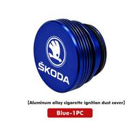 VIJT4 For Skoda Car Cigarette Lighter Dustproof Plug Button Cover Accessories Fabia 1 2 Octavia a7 RS Superb Rapid Yeti Karoq Vision